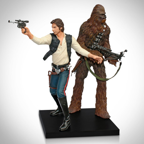 Star Wars Han Solo + Chewbacca // Limited Edition Vintage Statue