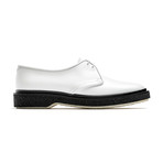 Lace-Up Leather Derby // White (Euro: 44)