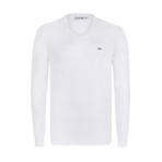 V-Neck Jumper // White (XL)