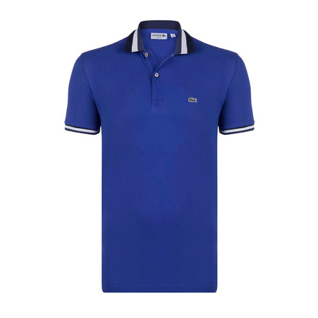 Tipped Polo Shirt // Blue (S)