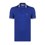 Tipped Polo Shirt // Blue (S)