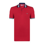 Tipped Polo Shirt // Red (2XL)