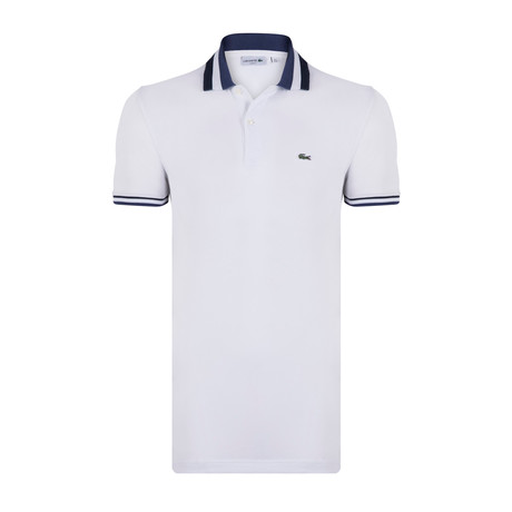 Tipped Polo Shirt // White (S)