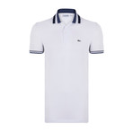 Tipped Polo Shirt // White (2XL)