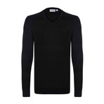 V-Neck Jumper // Black (S)