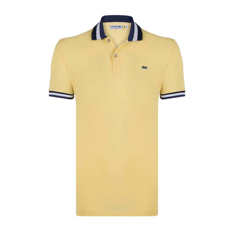 Tipped Polo Shirt // Yellow (S)