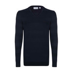 V-Neck Jumper // Navy (S)