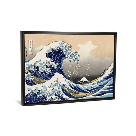 The Great Wave at Kanagawa // 1829 // Katsushika Hokusai (18"W x 26"H x 0.75"D)