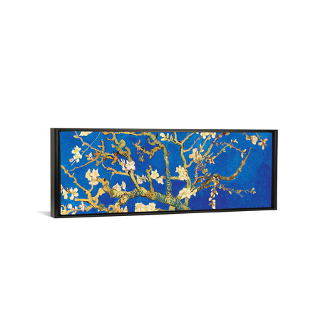 Almond Blossom On Royal Blue // Vincent van Gogh // Framed (12"W x 36"H x 0.75"D)