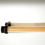 Wooden REED // Olive Finish + Black Plastic Holder (Single)