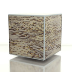 Wooden DICE // Birch Birdseye Finish + Gray Edges (Single)