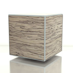 Wooden DICE // Birch Finish + Gray Edges (Single)