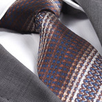 European Exclusive Silk Tie + Gift Box // Brown Knitted