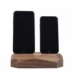 iPhone Dual Dock // Walnut
