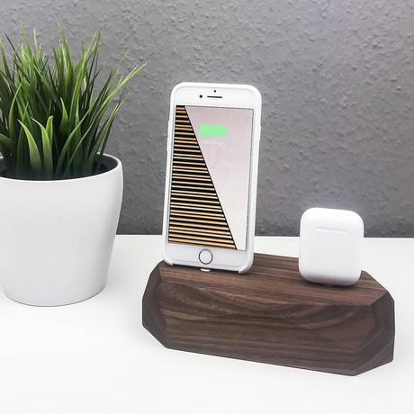 iPhone Dual Dock // Walnut