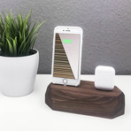 iPhone Dual Dock // Walnut