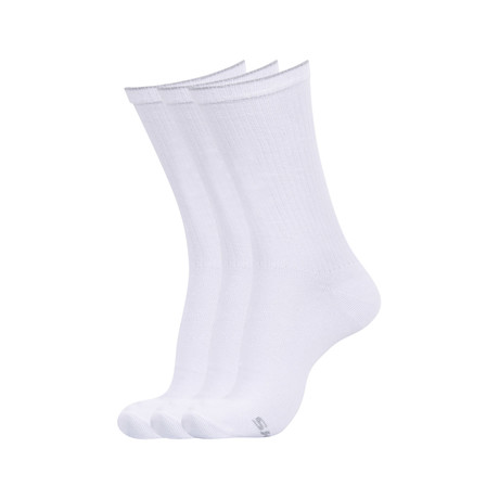 Skechers // SK41008 Socks // White // Set Of 3 (39/42 Euro Size)