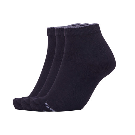 Skechers // SK42004 Socks // Black // Set Of 3 (39/42 Euro Size)