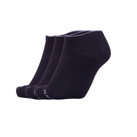 Skechers // SK43006 Socks // Black // Set Of 3 (39/42 Euro Size)