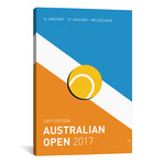 Grand Slam Australian Open 2017 Minimal Poster (26"W x 18"H x 0.75"D)