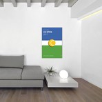 Grand Slam US Open 2017 Minimal Poster (26"W x 18"H x 0.75"D)