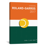 Grand Slam Rolandgarros 2017 Minimal Poster (26"W x 18"H x 0.75"D)