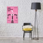 Giro d'Italia 2017 Minimal Poster // Chungkong (26"W x 40"H x 1.5"D)