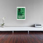 Starships 34 Postage Stamp USS Enterprise (26"W x 18"H x 0.75"D)