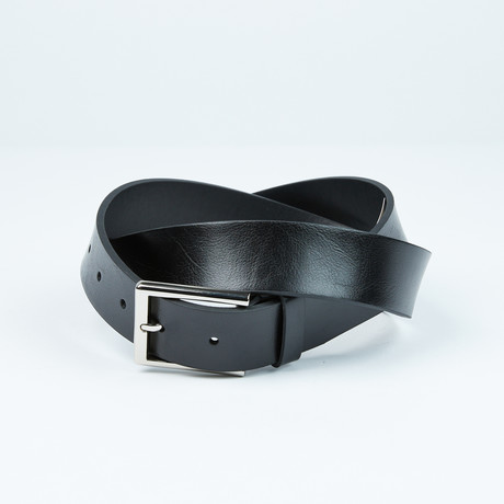 Casual Leather Belt // Black (32)