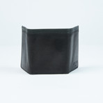 Leather Pass Case // RFID Protection  (Black + Navy)