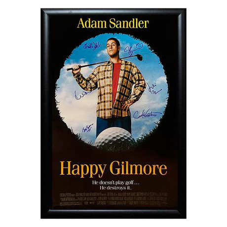 Signed Movie Poster // Happy Gilmore