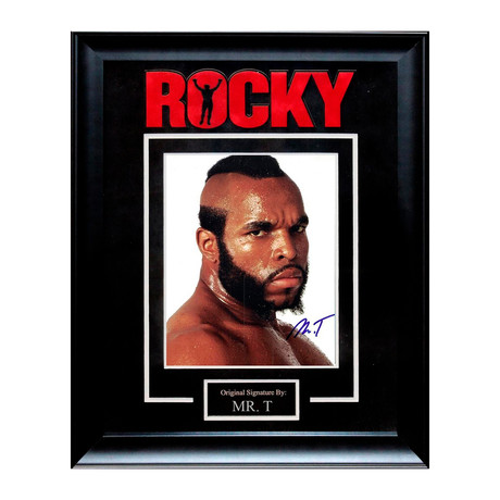 Framed + Signed Photo Series // series Mr. T