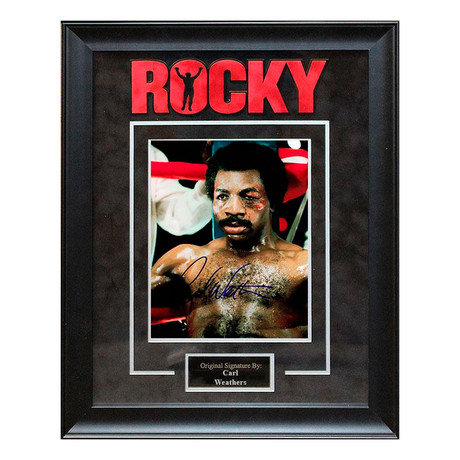 Framed + Signed Apollo Creed Portrait // Carl Weathers