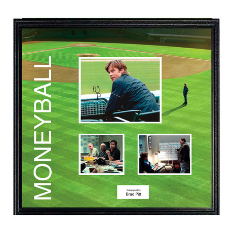 Framed + Signed Moneyball Photo Collage // Brad Pitt