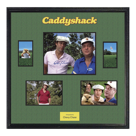 Framed + Signed Caddyshack Photo Collage // Chevy Chase