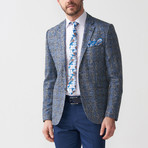 Plaid Blazer // Indigo + Gray (Euro: 46)