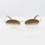 Cartier // Unisex ANA14707 Sapphire Sunglasses // Pale Gold