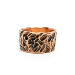 Hammered Coin Ring // Copper (Size 8)