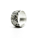 Hammered Coin Ring // Silver (Size 8)