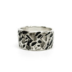 Hammered Coin Ring // Silver (Size 8)