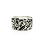 Hammered Coin Ring // Silver (Size 8)