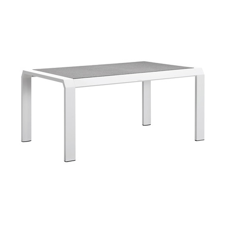 Nomad // Outdoor Dining Table // White + Stone