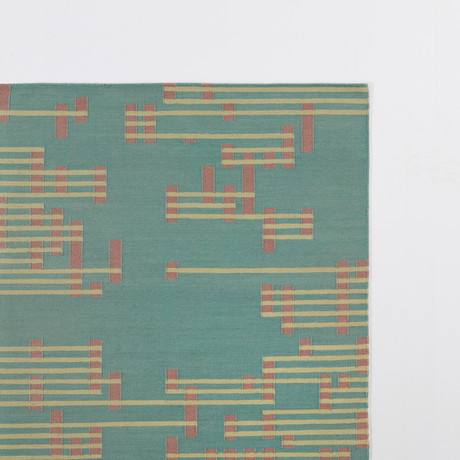 Falling Line Rug // Cactus // Small