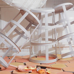 6063 Bar Stool (Red)