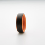 Carbon Fiber Glow Ring // Black + Orange (9)