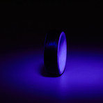Carbon Fiber Glow Ring // Black + Purple (7.5)
