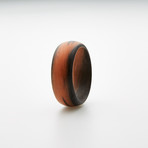 Carbon Fiber Marbled Glow Ring // Black + Orange (9)