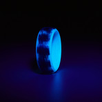 Texalium Glow Ring // Silver + Blue (7)