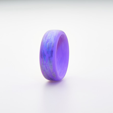 Texalium Glow Ring // Silver + Purple (5)