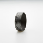 Texalium Silver Ring // Black Carbon Inlay // Silver + Black (6)